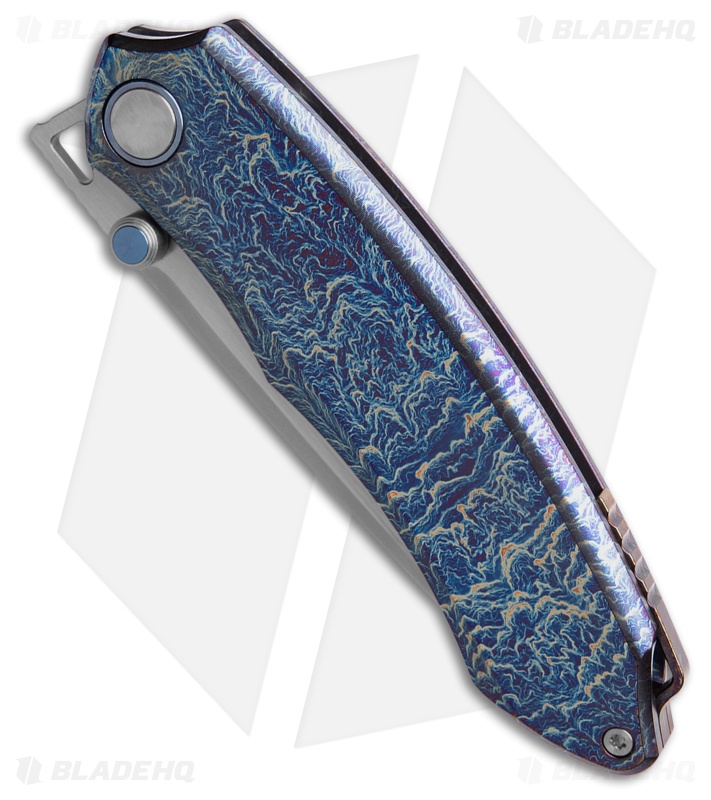 REMETTE Wild Species Frame Lock Knife Lightning Strike Ti (3.6" Fine Grinding)