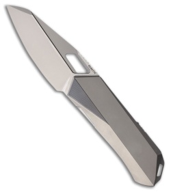 REMETTE RT-Woodpecker Liner Lock Knife Gray Titanium (3" Pearlescent)