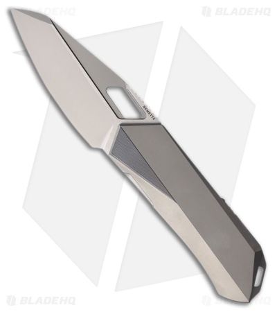 REMETTE RT-Woodpecker Liner Lock Knife Gray Titanium (3" Pearlescent)