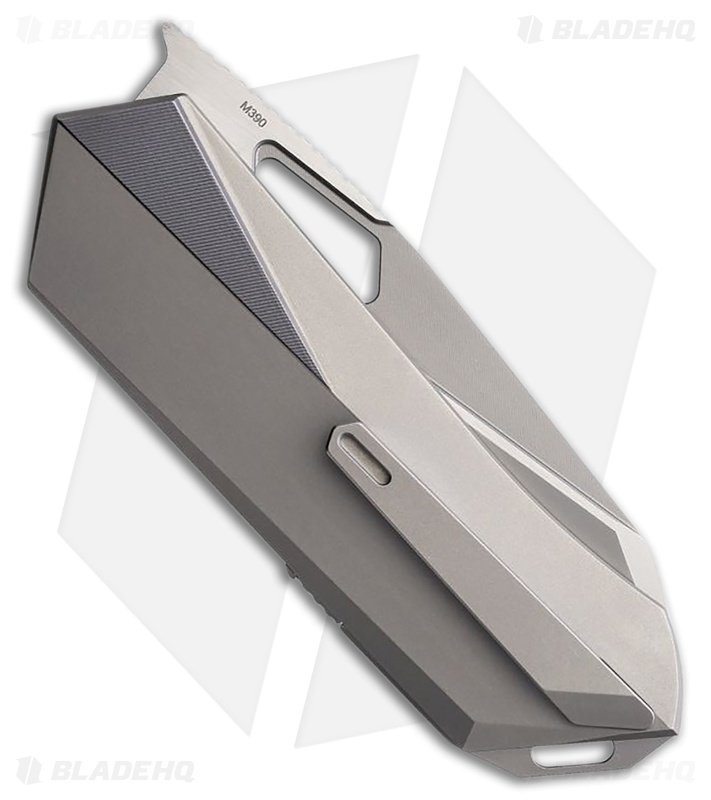 REMETTE RT-Woodpecker Liner Lock Knife Gray Titanium (3" Pearlescent)