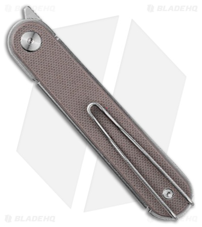 Real Steel Iris Front Flipper Liner Lock Knife Coyote G-10 (3" Satin 12C27)