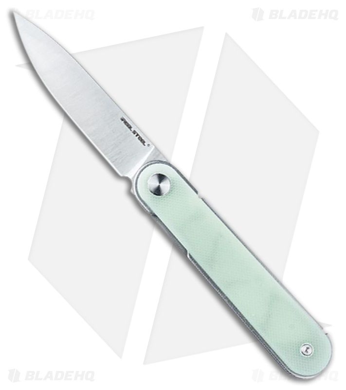 Real Steel Iris Front Flipper Knife | Jade G-10 Satin 12C27
