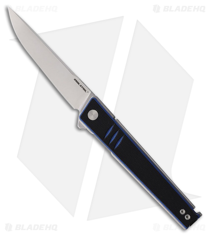 Jinashページ Real Steel Kikashi Liner Lock Knife Black/Blue G-10 SW