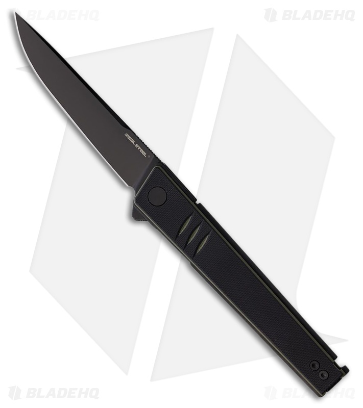 HAYASHI　IZANAISTICK IS-67S Real Steel Kikashi Knife Black/Green G-10 Black PVD