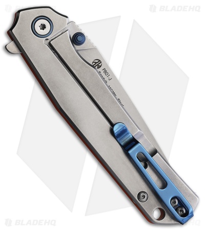 RUIKE P801 Frame Lock Knife Orange G-10/Stainless Steel (3.5" Stonewash)