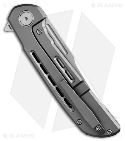 Reate Knives Remedy Frame Lock Knife Bead Blast Titanium (3.9" Satin)