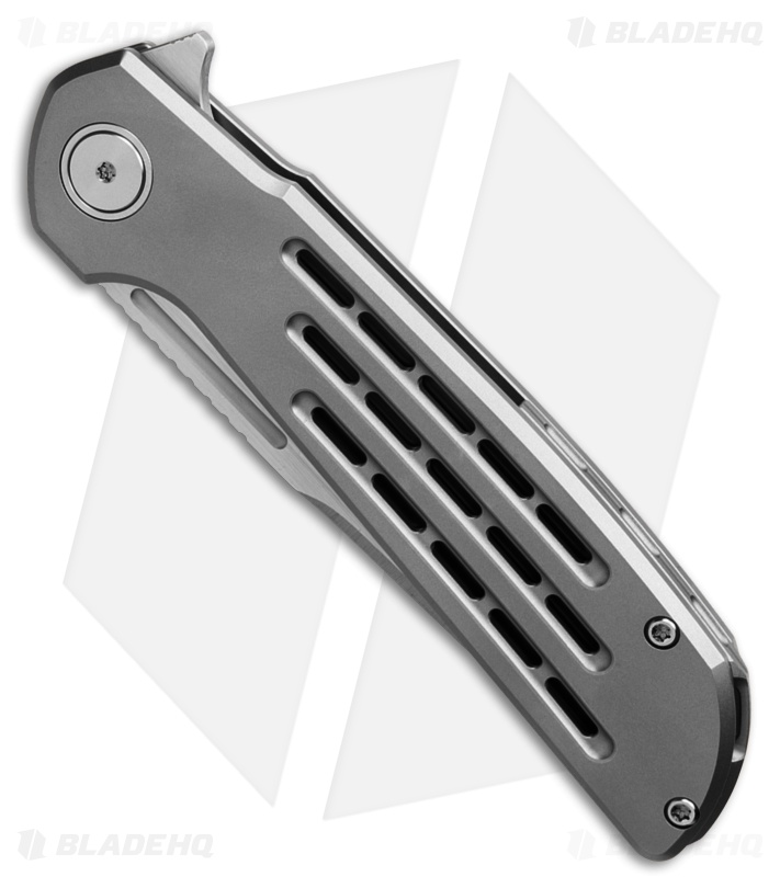 Reate Knives Remedy Frame Lock Knife Bead Blast Titanium (3.9" Satin)