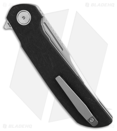 Reate Knives Remedy Liner Lock Knife Cosmos Black FatCarbon Glass (3.9" Satin)