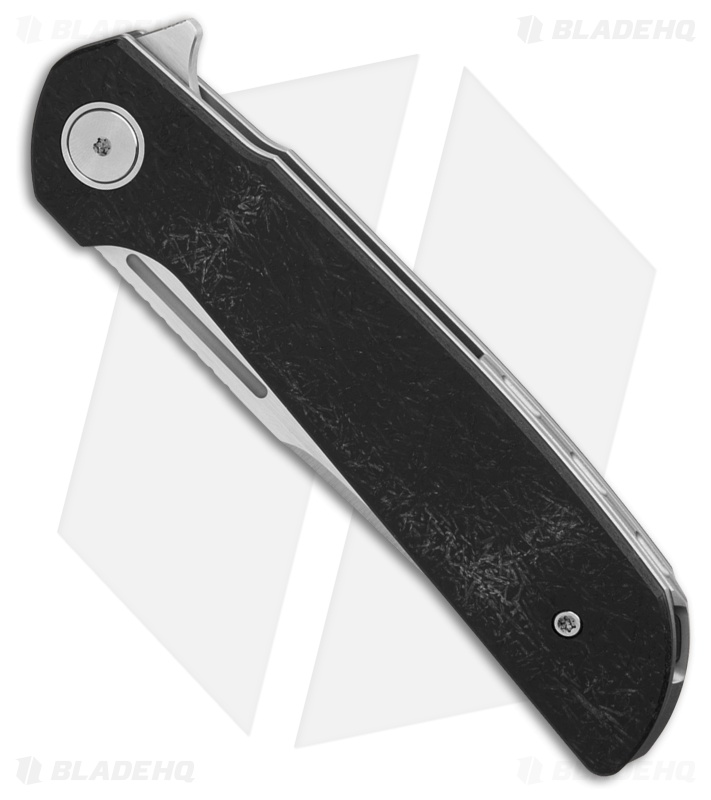 Reate Knives Remedy Liner Lock Knife Cosmos Black FatCarbon Glass (3.9" Satin)