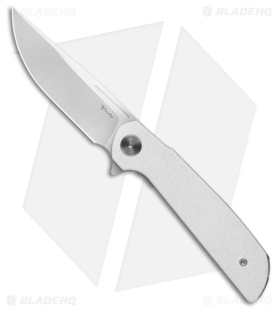 Reate Knives Remedy Liner Lock Knife Moon White FatCarbon Glass (3.9" Satin)