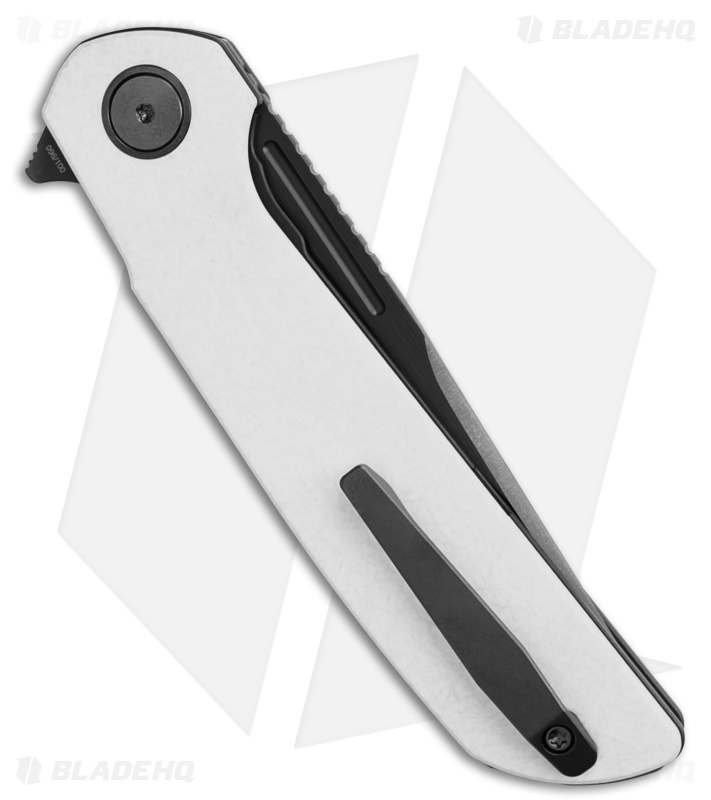 Reate Knives Remedy Liner Lock Knife Moon White FatCarbon Glass (3.9" Satin DLC)