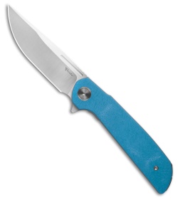 Reate Knives Remedy Liner Lock Knife Ocean Blue FatCarbon Glass (3.9" Satin)