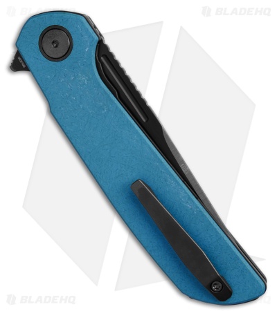 Reate Knives Remedy Liner Lock Knife Ocean Blue FatCarbon Glass (3.9" Satin DLC)