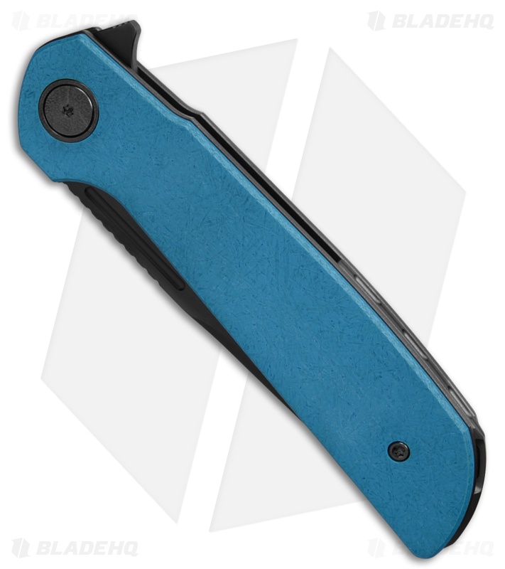 Reate Knives Remedy Liner Lock Knife Ocean Blue FatCarbon Glass (3.9" Satin DLC)