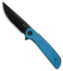 Reate Knives Remedy Liner Lock Knife Ocean Blue FatCarbon Glass (3.9" Satin DLC)