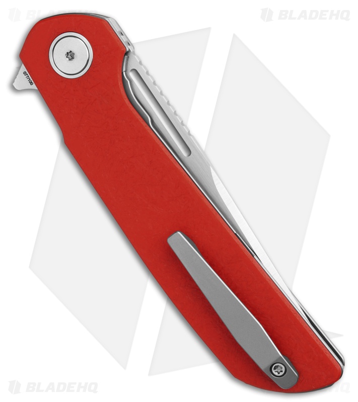 Reate Knives Remedy Liner Lock Knife Pulse Red FatCarbon Glass (3.9" Satin)