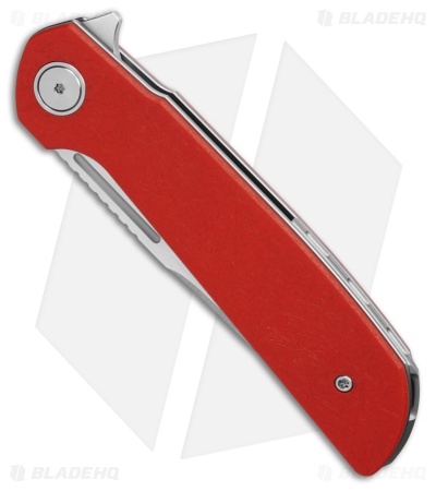 Reate Knives Remedy Liner Lock Knife Pulse Red FatCarbon Glass (3.9" Satin)