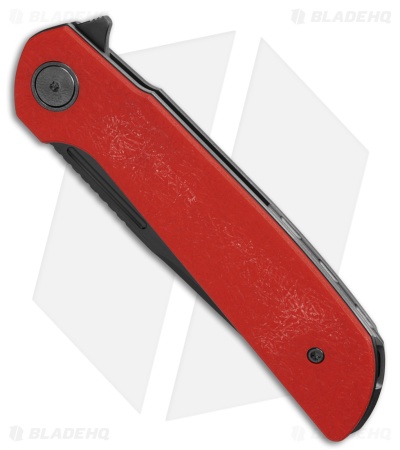 Reate Knives Remedy Liner Lock Knife Pulse Red FatCarbon Glass (3.9" Satin DLC)