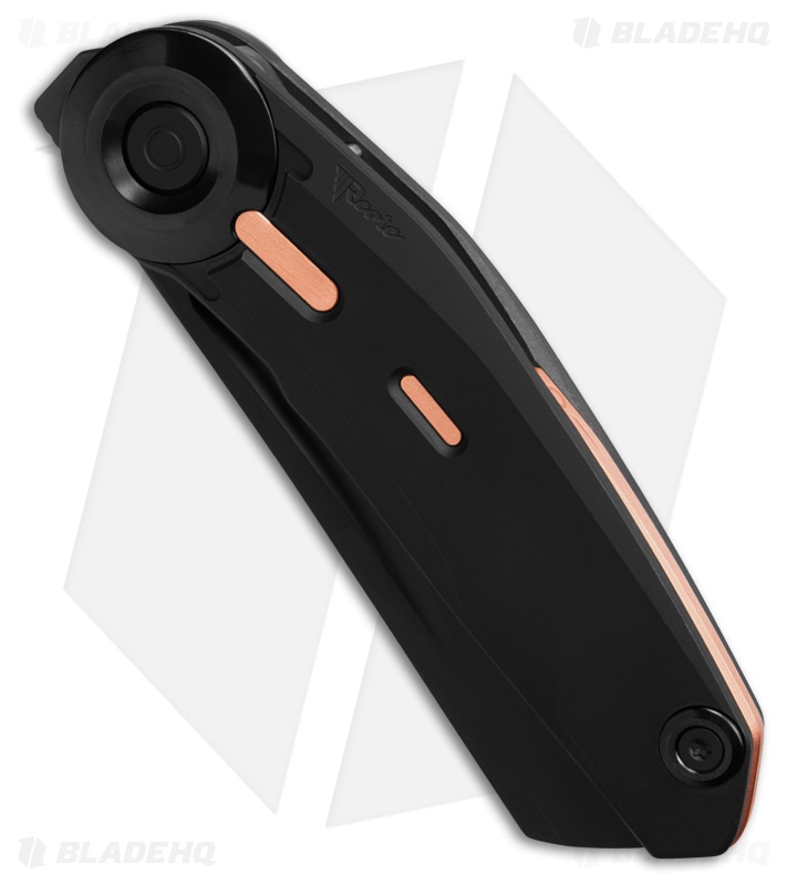 Reate Knives VK-CLU Liner Lock Knife Black DLC Ti/Copper Accents (3.25" DLC)
