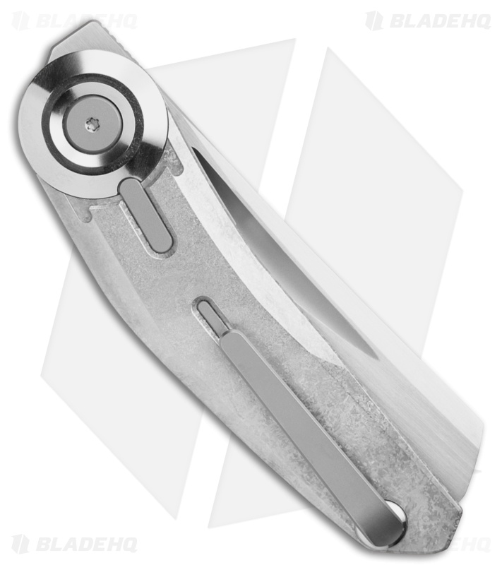 Reate Knives VK-CLU Liner Lock Knife Crystallized Titanium (3.25" Satin)