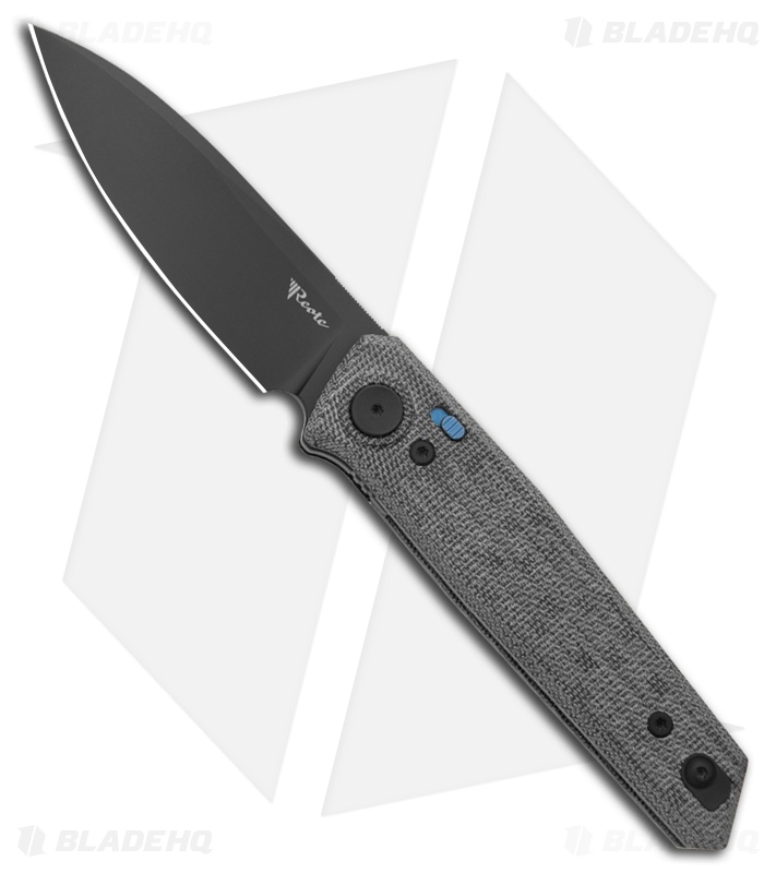 Reate PL-6 Pivot Lock Knife Black Micarta (3.5" Black PVD Nitro-V)