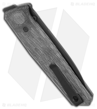 Reate PL-6 Pivot Lock Knife Black Micarta (3.5" Black PVD Nitro-V)