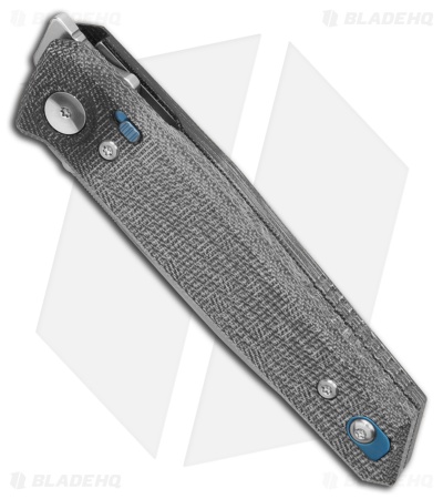 Reate PL-6 Pivot Lock Knife Black Micarta (3.5" Belt Satin Nitro-V)