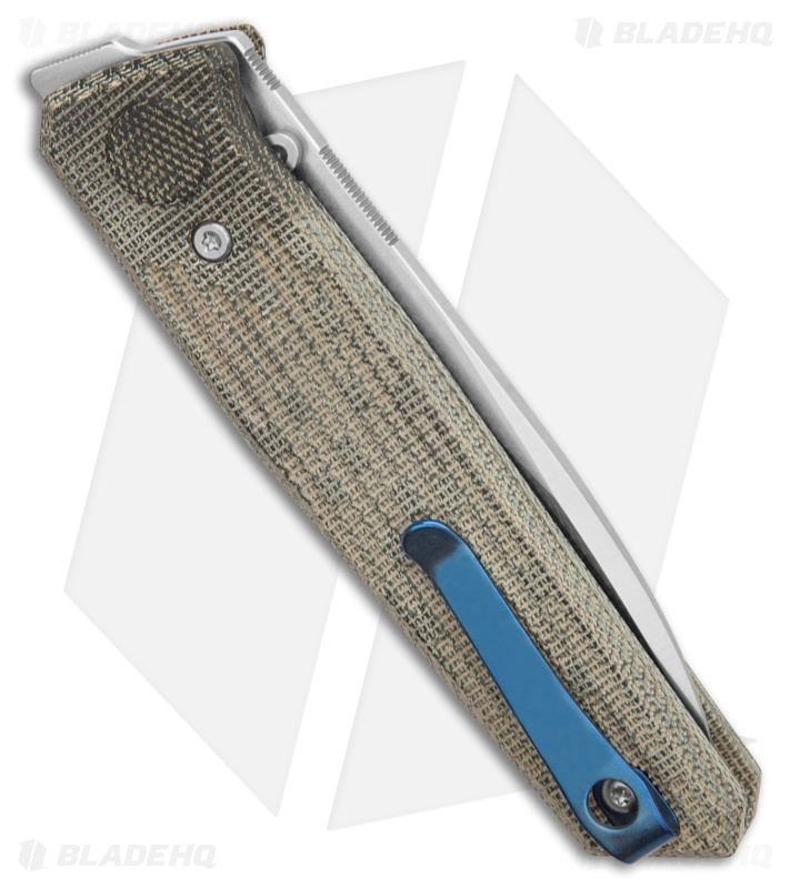 Reate PL-6 Pivot Lock Knife Green/Black Micarta (3.5" Belt Satin Nitro-V)