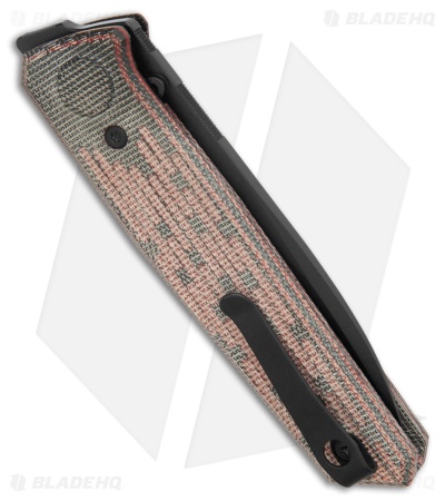 Reate PL-6 Pivot Lock Knife Red/Black Micarta (3.5" Black PVD Nitro-V)
