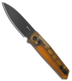 Reate PL-6 Pivot Lock Knife Ultem (3.5" Black PVD Nitro-V)