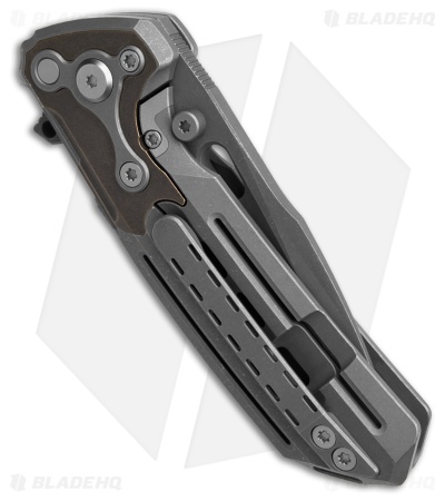 Reate Terminator T600 Framelock Dark Titanium (3.75" Acid Washed Magnacut)