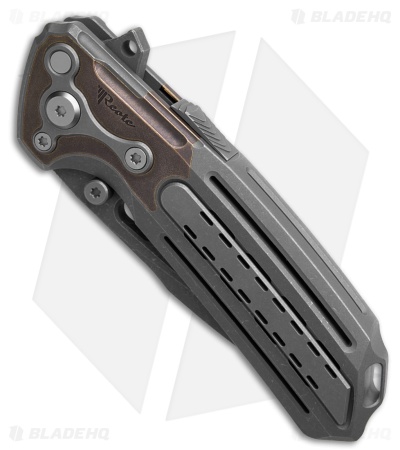 Reate Terminator T600 Framelock Dark Titanium (3.75" Acid Washed Magnacut)