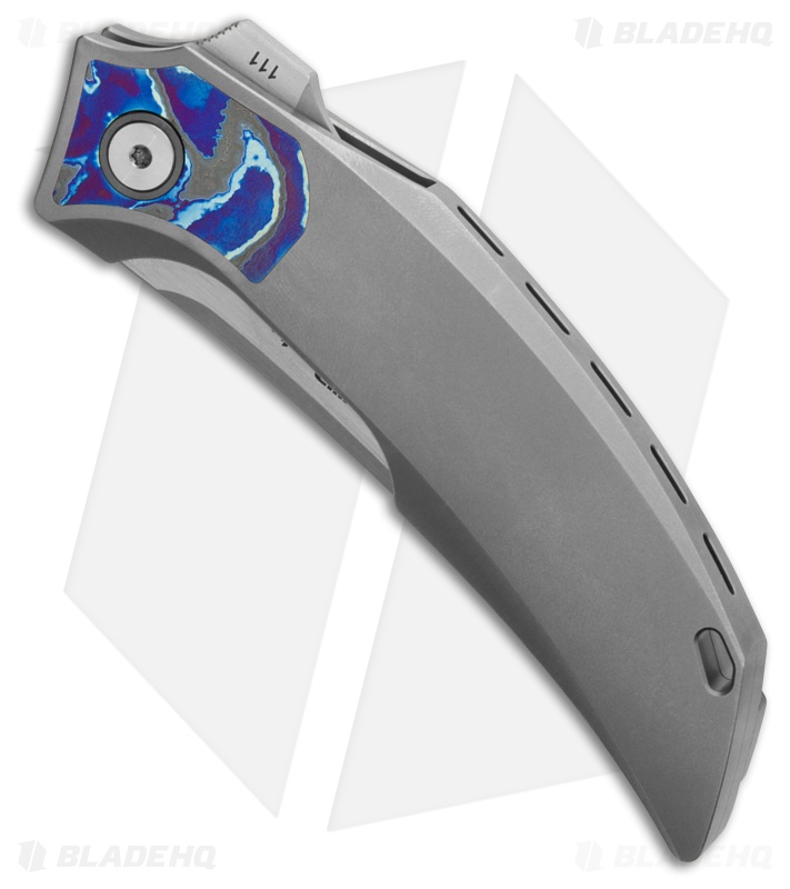 Reate Velocity Frame Lock Knife Bead Blast Ti + Zircuti (3" Hand Satin ELMAX)