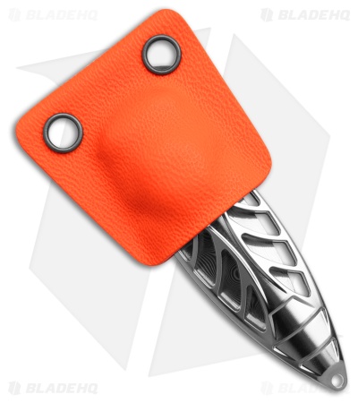 Rike Knife Mini Cicada Button Lock Knife Titanium (1.3" Damascus)