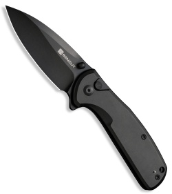 SENCUT ArcBlast Flipper Button Lock Knife Black Aluminum (2.9" Black) S22043B-1