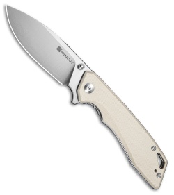SENCUT Stratex Liner Lock Knife Ivory G-10 (3.2" Satin) S25055-2