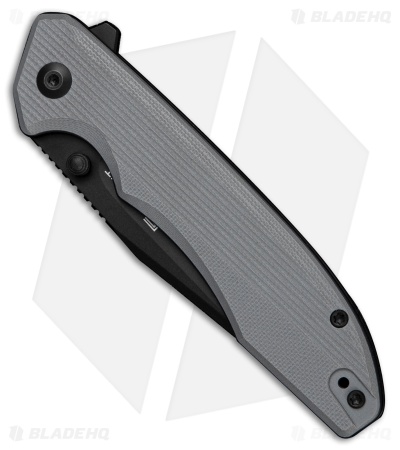 SENCUT Sylor Liner Lock Knife Gray G-10 (3.4" Black D2) S25056-1
