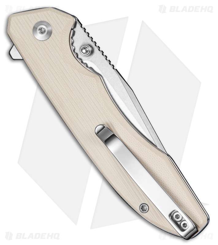 SENCUT Sylor | Ivory G-10 | Stonewash D2