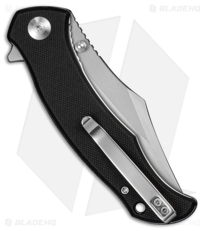 SENCUT Tauron Liner Lock Knife Black G-10 (3.5" Stonewash)