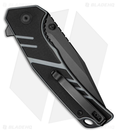 SENCUT Quirk Liner Lock Knife Black & Gray G-10 (3.4" Black)
