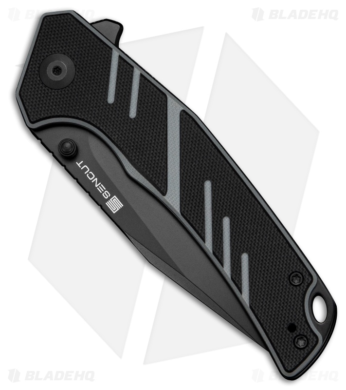 SENCUT Quirk Liner Lock Knife Black & Gray G-10 (3.4" Black)