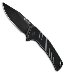 SENCUT Quirk Liner Lock Knife Black & Gray G-10 (3.4" Black)