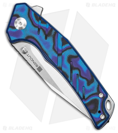 SENCUT Quirk Liner Lock Knife Blue/Purple/Black G-10 (3.4" Satin)