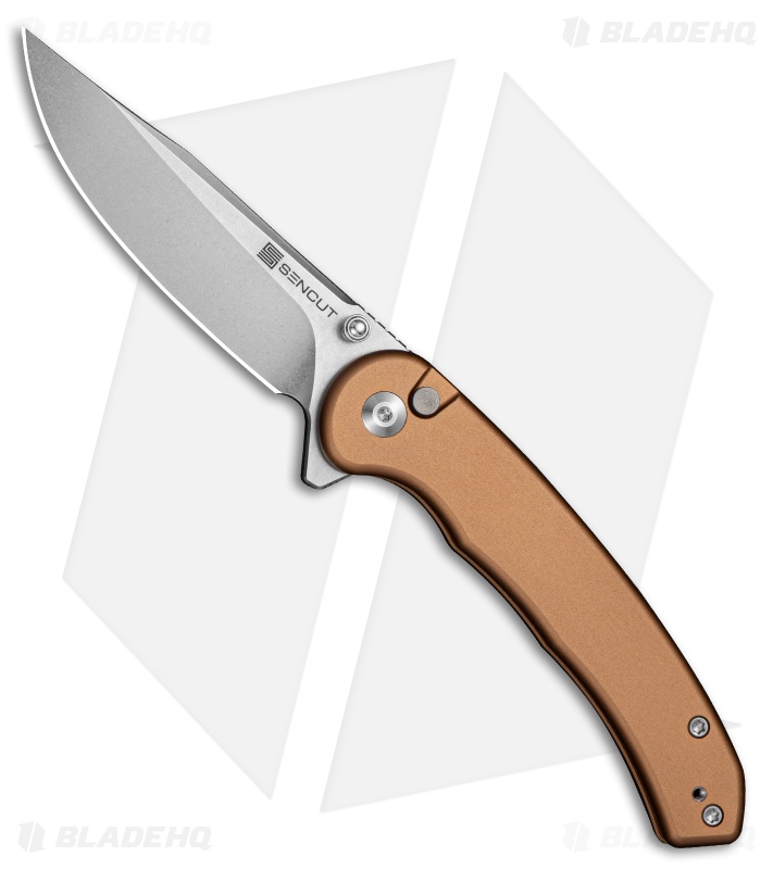 SENCUT Ingot Knife Coyote Brown Aluminum SW SENCUT Ingot Knife Coyote Brown Aluminum SW