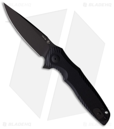 Spartan Blades POROS Liner Lock Knife Black G-10 (3.75" Black TiNi)