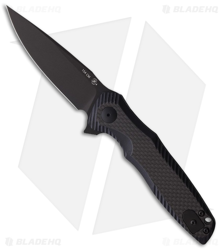 Spartan Blades POROS Liner Lock Knife Carbon Fiber/G-10 (3.75" Black TiNi)