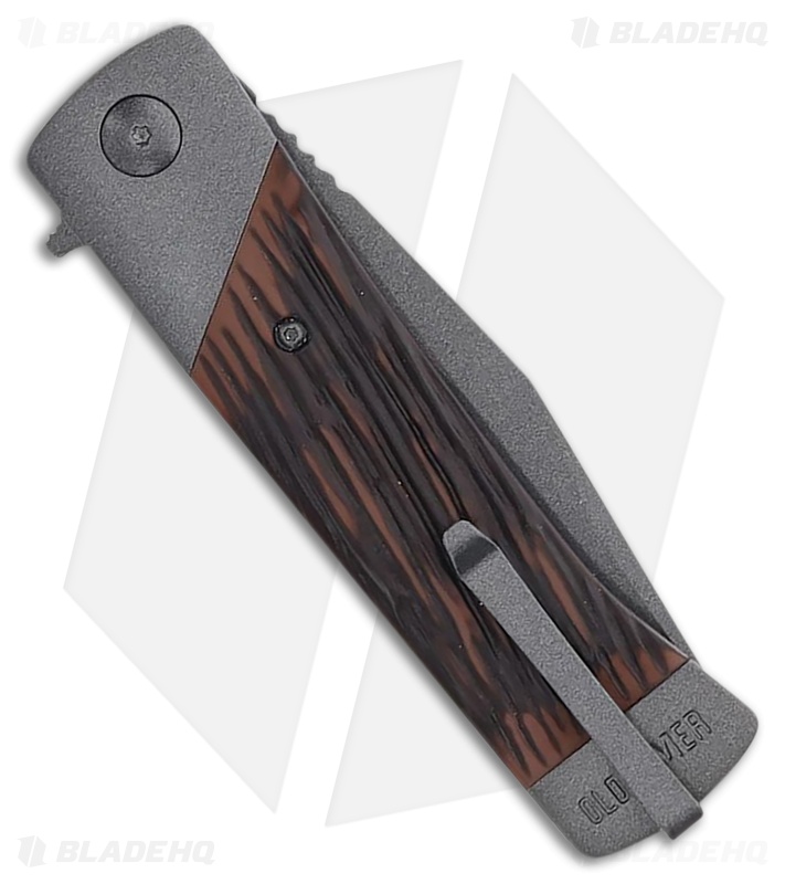 Old Timer Frontier Liner Lock Knife Luxewood Gray