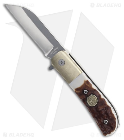 Uncle Henry 6UH Liner Lock Knife Brown Staglon (4.6" Satin)