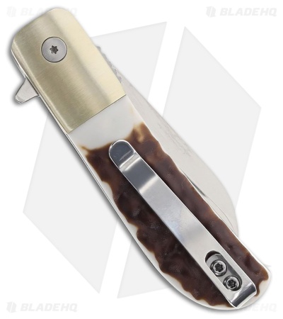 Uncle Henry 6UH Liner Lock Knife Brown Staglon (4.6" Satin)