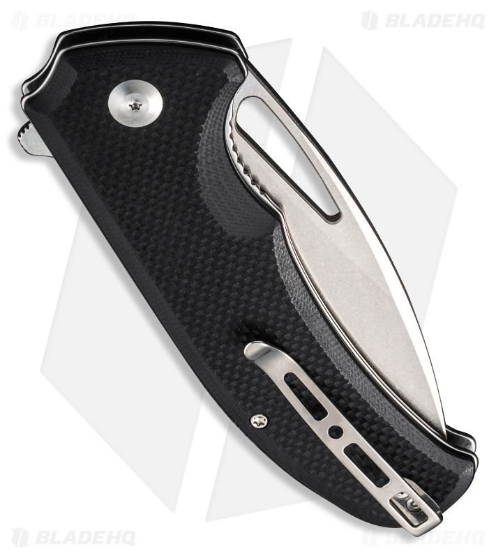 SENCUT Phantara Liner Lock Knife Black G-10 (3.7" Stonewash) S23014-1
